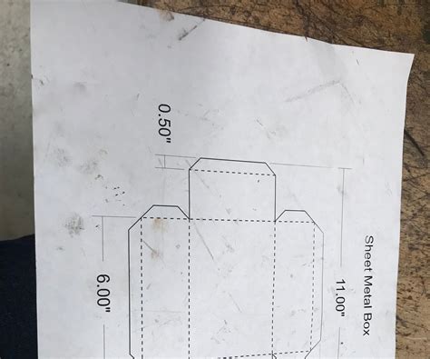 making a sheet metal box|sheet metal box drawing.